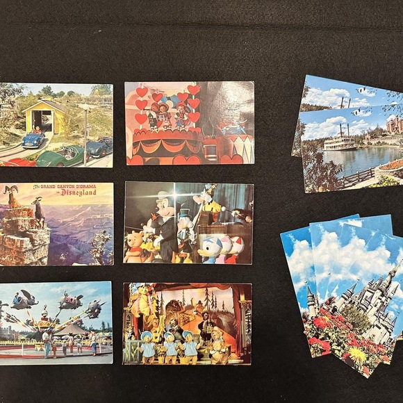 Vintage Disney World Disneyland ephemera Disney postcards bundle lot of 12 - Picture 1 of 7